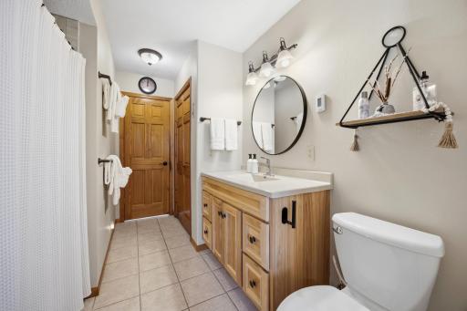 Main floor bathroom (AI used to make trees green)
