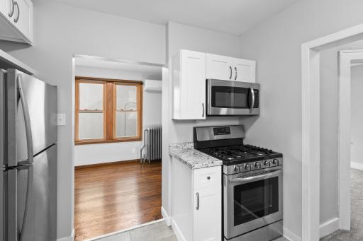 Updated Kitchen with stainless steel appliances !