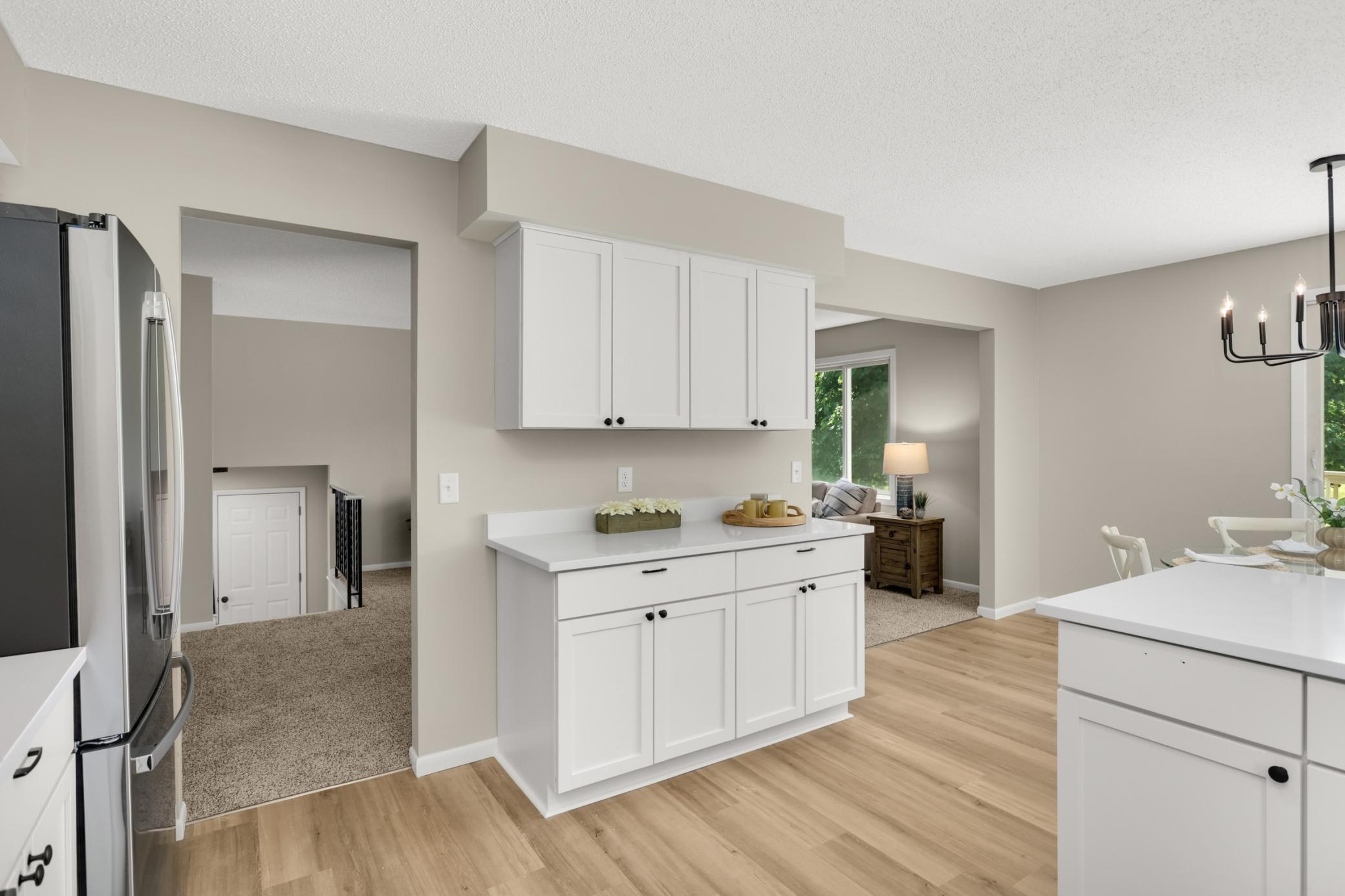 Kitchen and living room