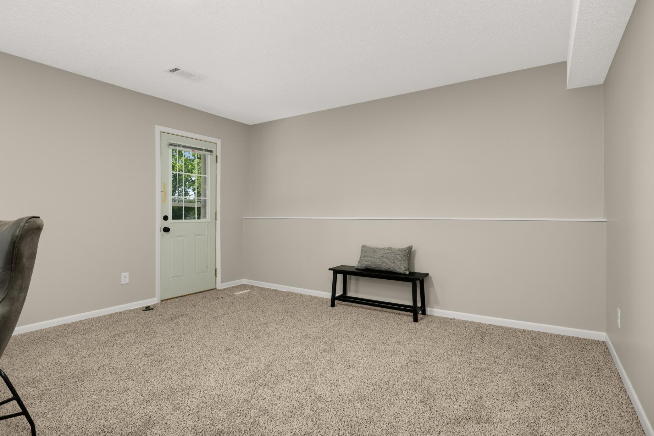 Walkout lower level from family room
