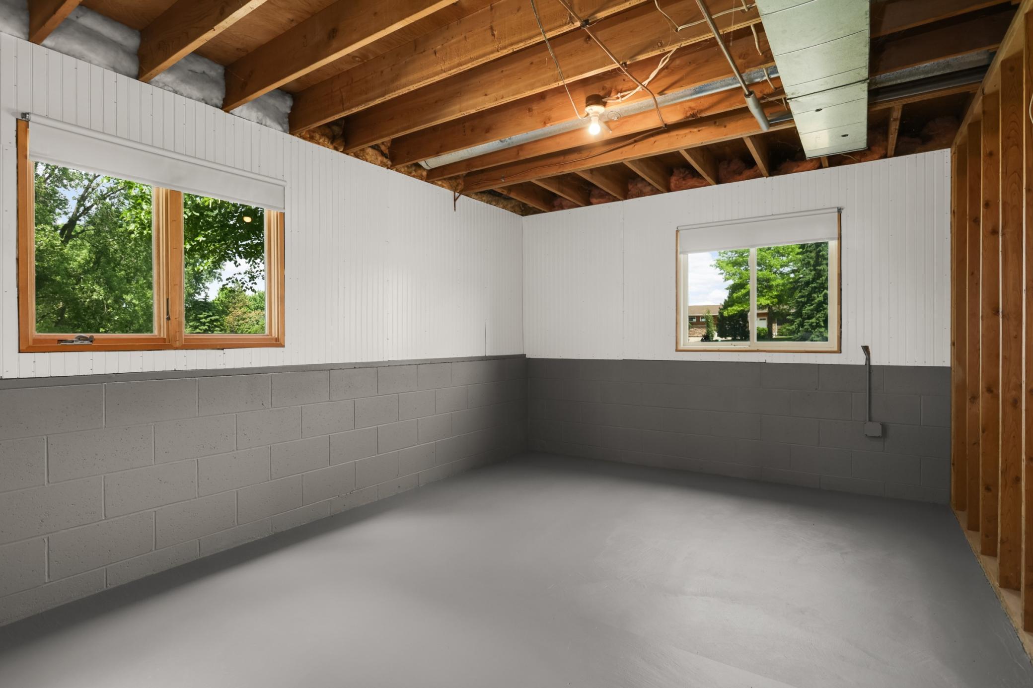 Lower level storage room