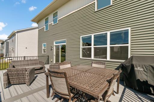 The maintenance free deck was built to add a 3 season porch!