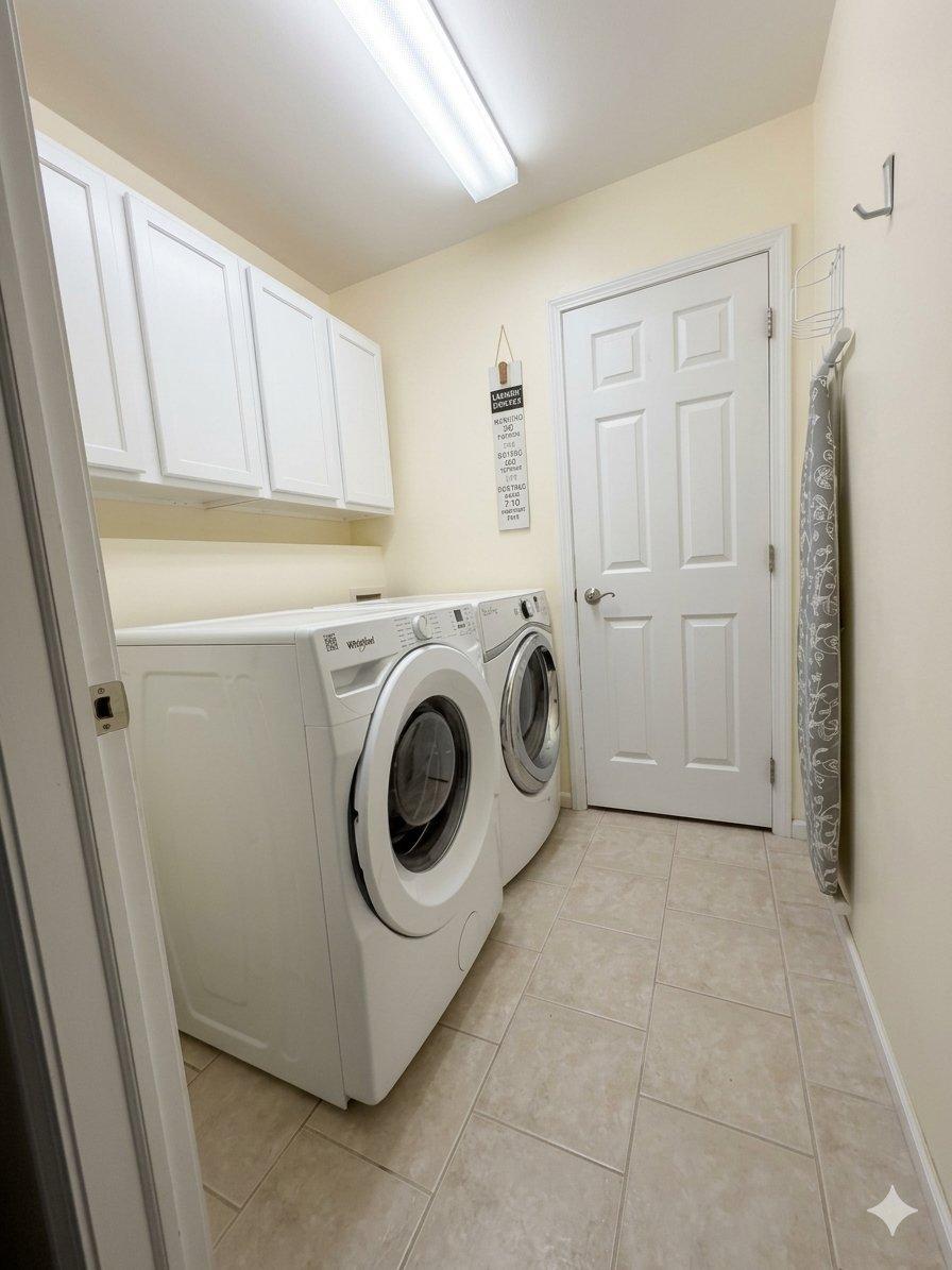 Off-Kitchen Quiet Laundry Room