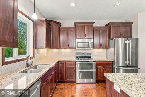 Kitchen with Stainless Appliances and Granite countertops