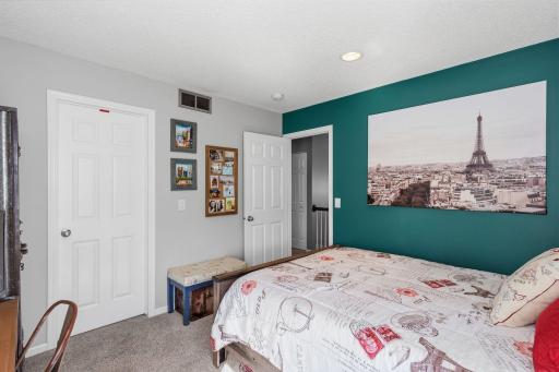 Second bedroom has newer carpet and walk-in closet.