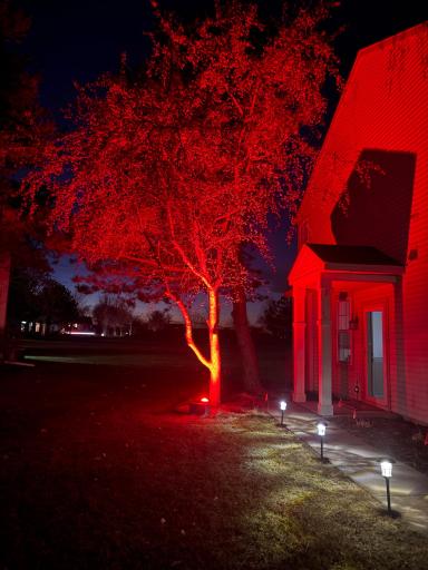 Night time as you enter 8967Comstock Lane (provided by Seller)