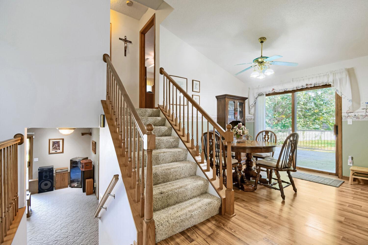 Stairs to the upper level bedrooms A