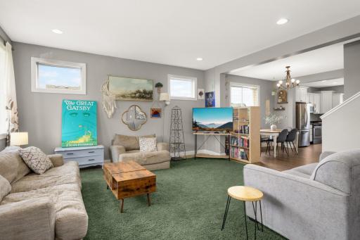 High windows for privacy and natural light
