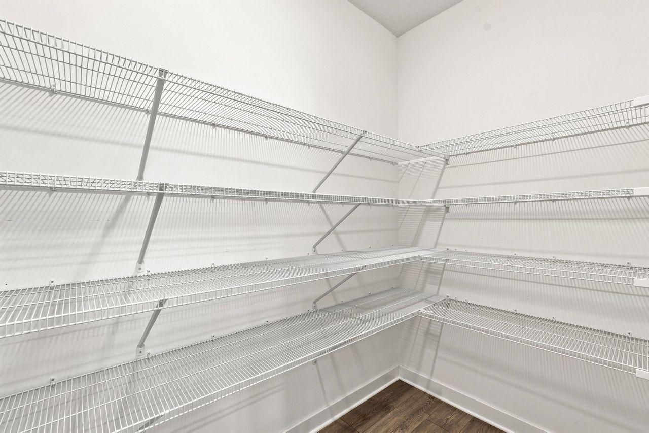 Large pantry off of the kitchen