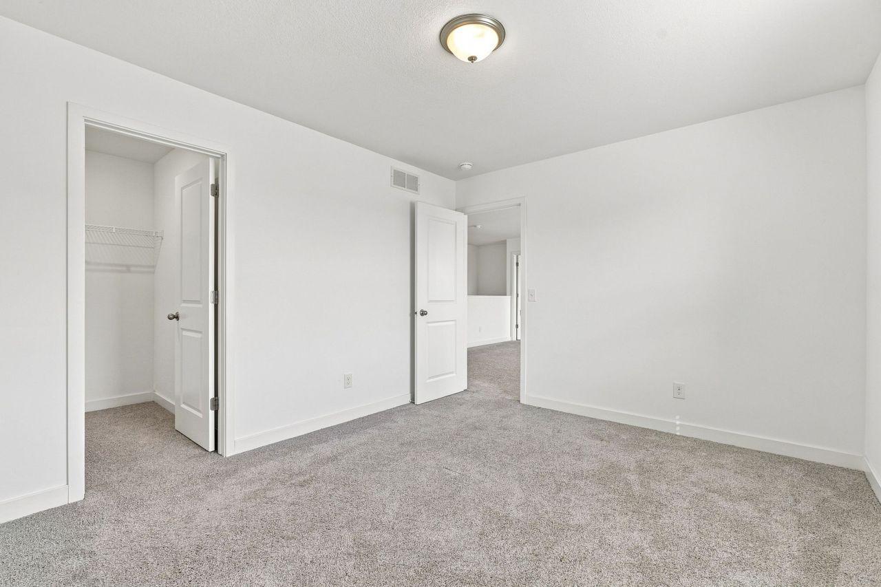 All bedrooms have walk in closets