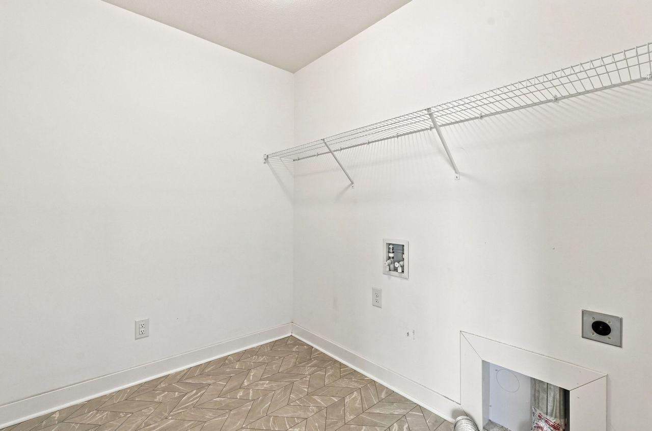 Laundry room on second level