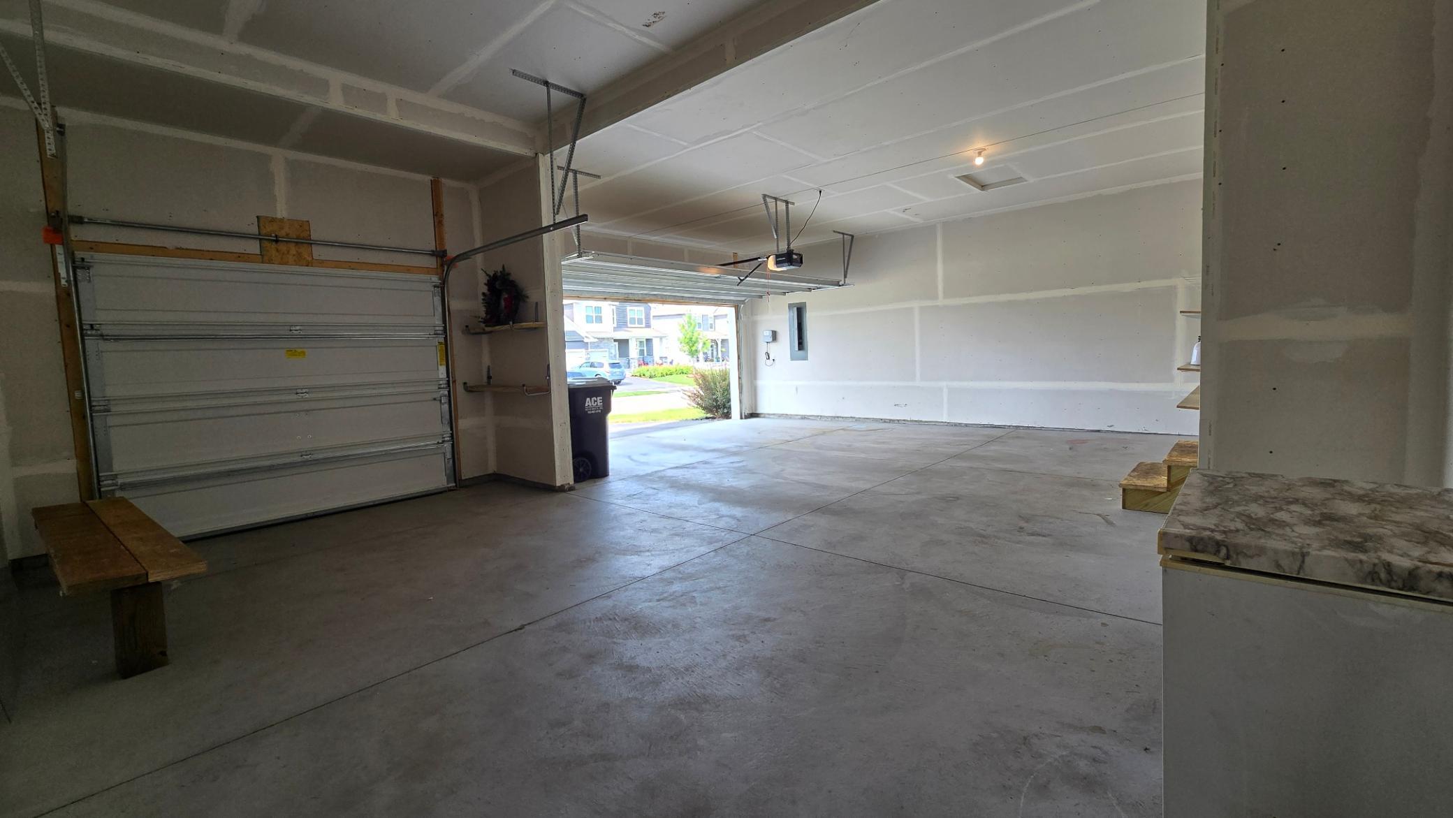 Insulated and finished 3 stall garage