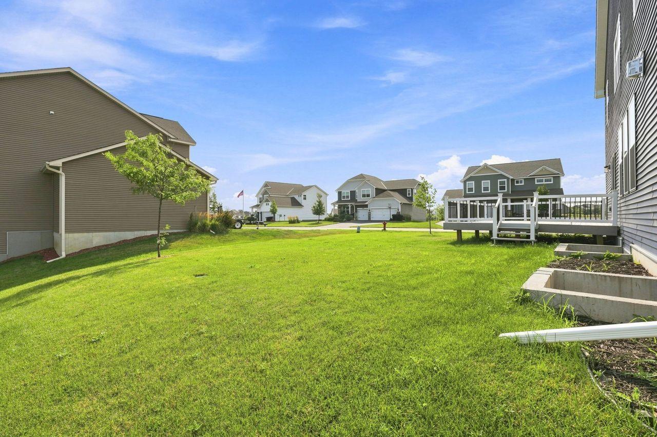 Generous backyard living area