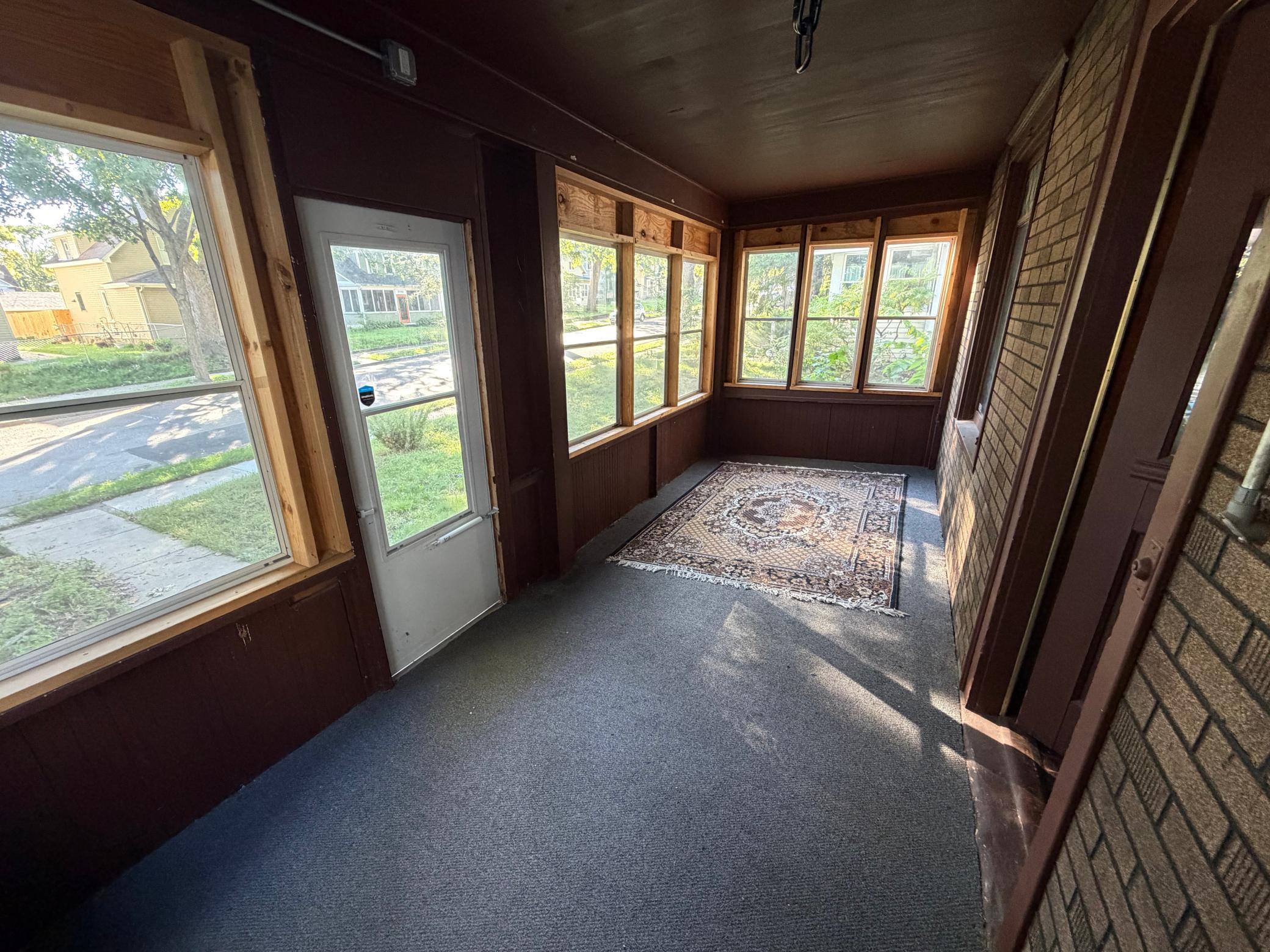 East facing front porch