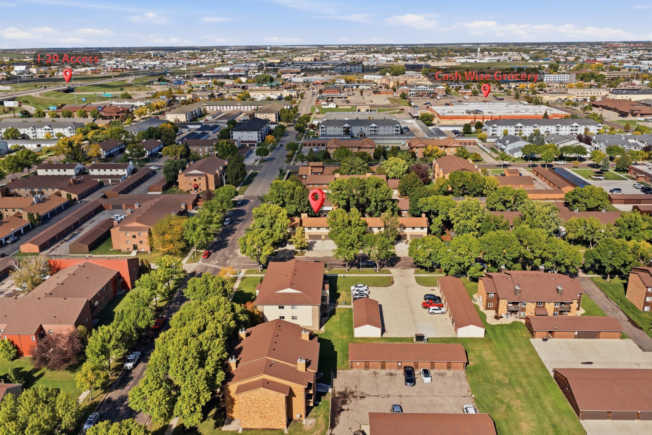 Aerial with landmarks