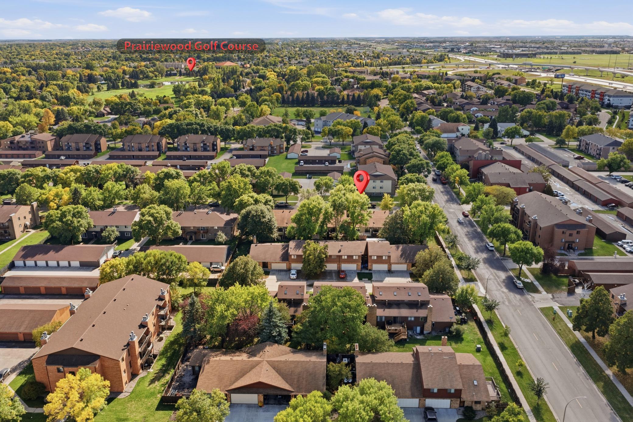 Aerial with landmarks