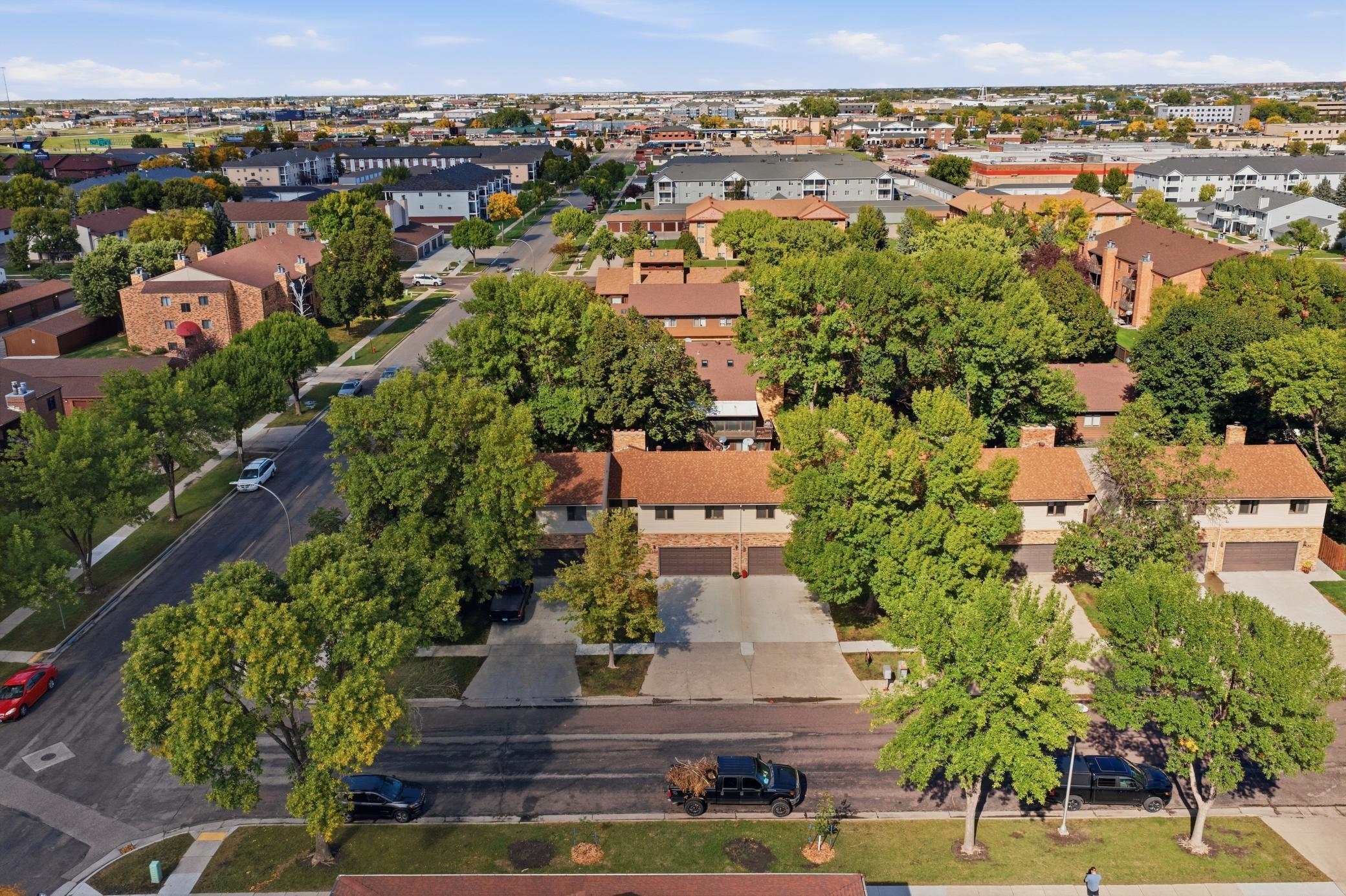 Aerial to front