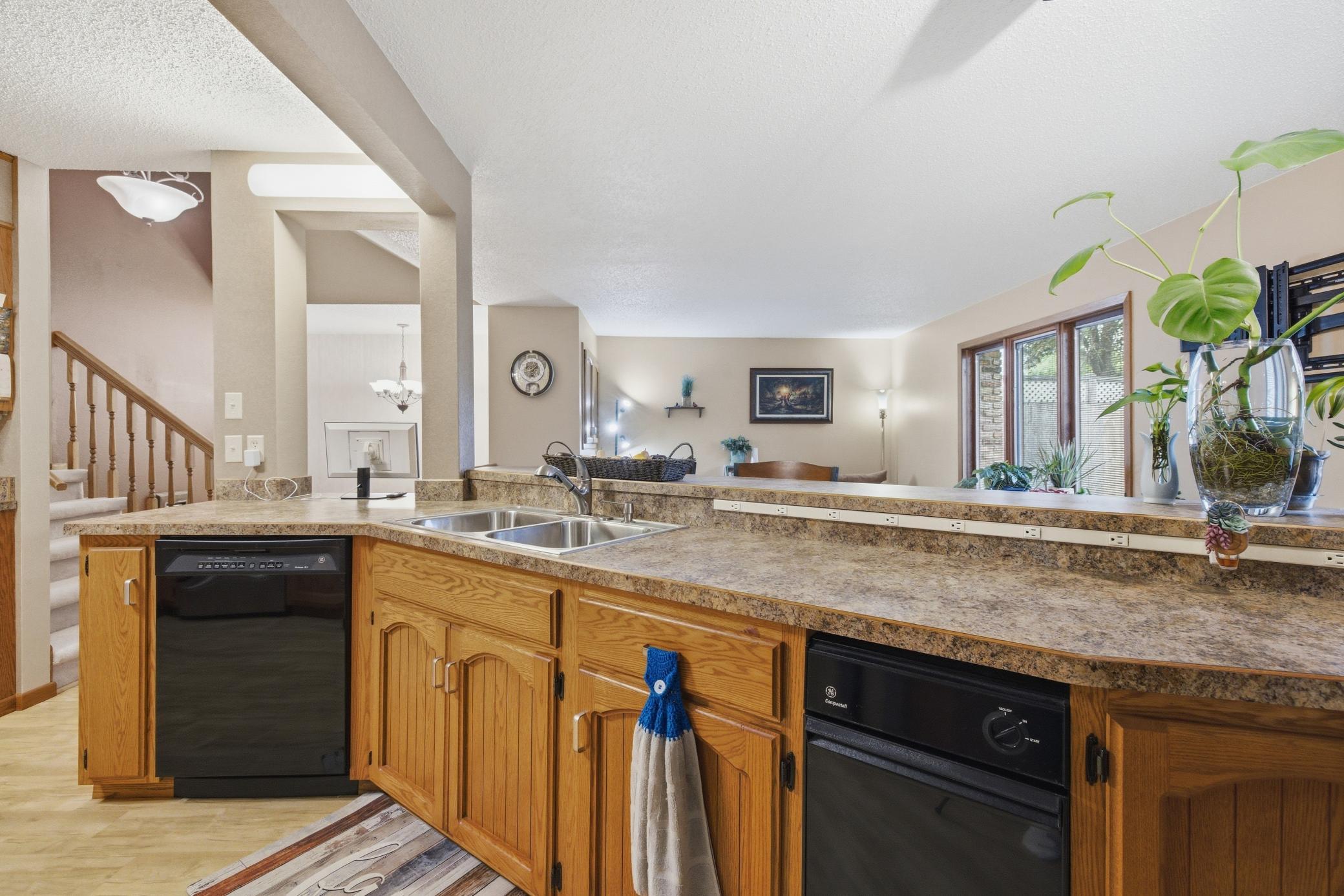 Kitchen view to Living Room