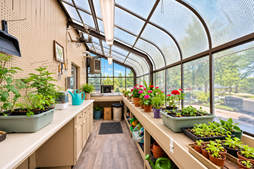 Additional highlights include an upper-level greenhouse.
