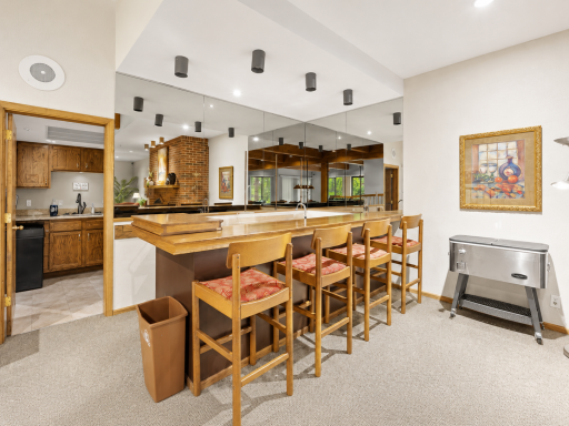 Bar area and connected full kitchenette for all to use for family gatherings or get togethers with friends.