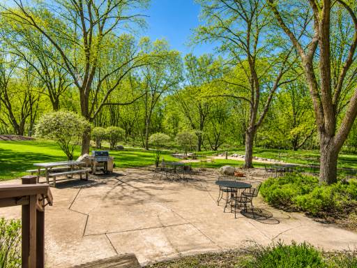 Enjoy coffee out on the back patio with friends and meet new ones.