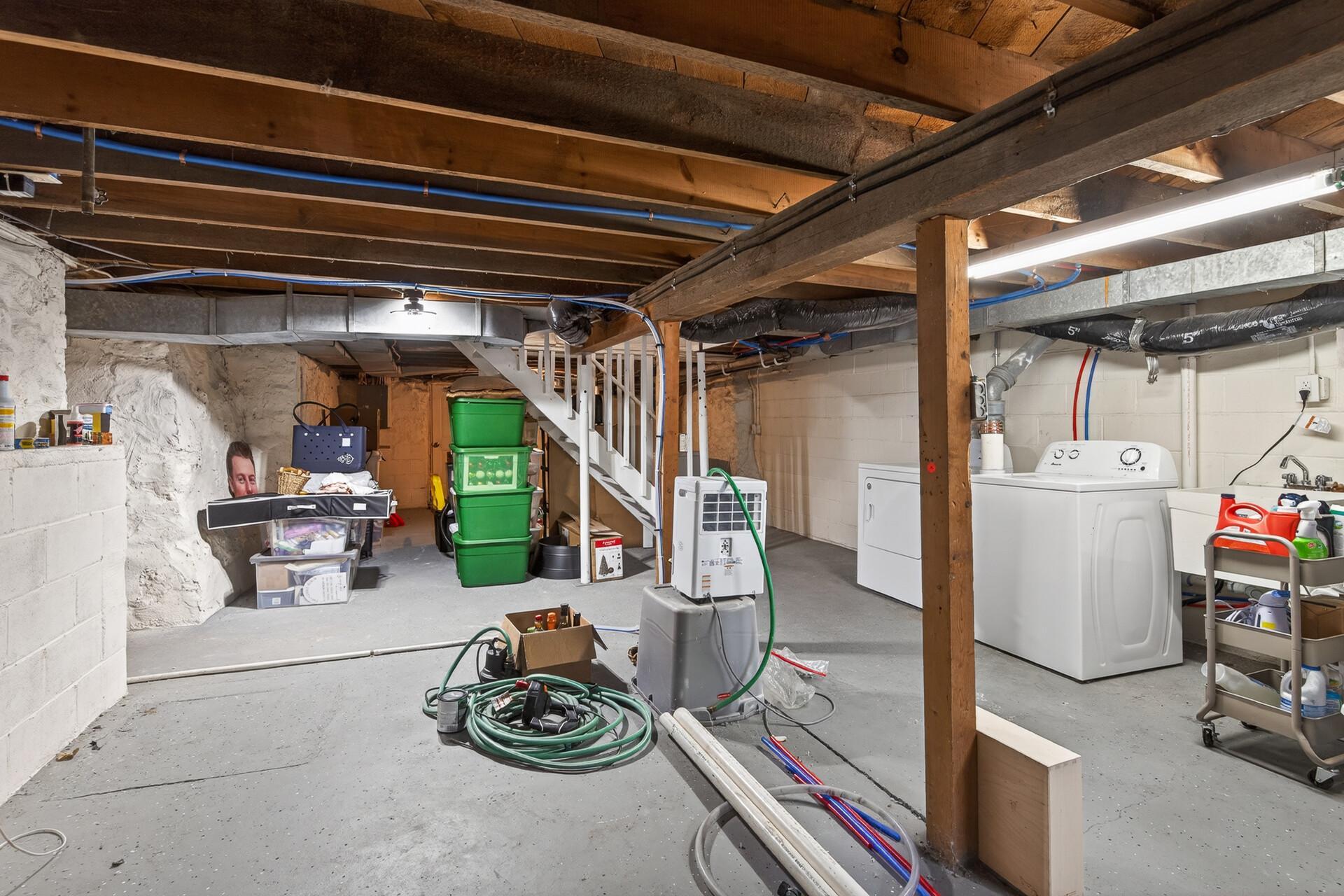 Laundry in Lower Level