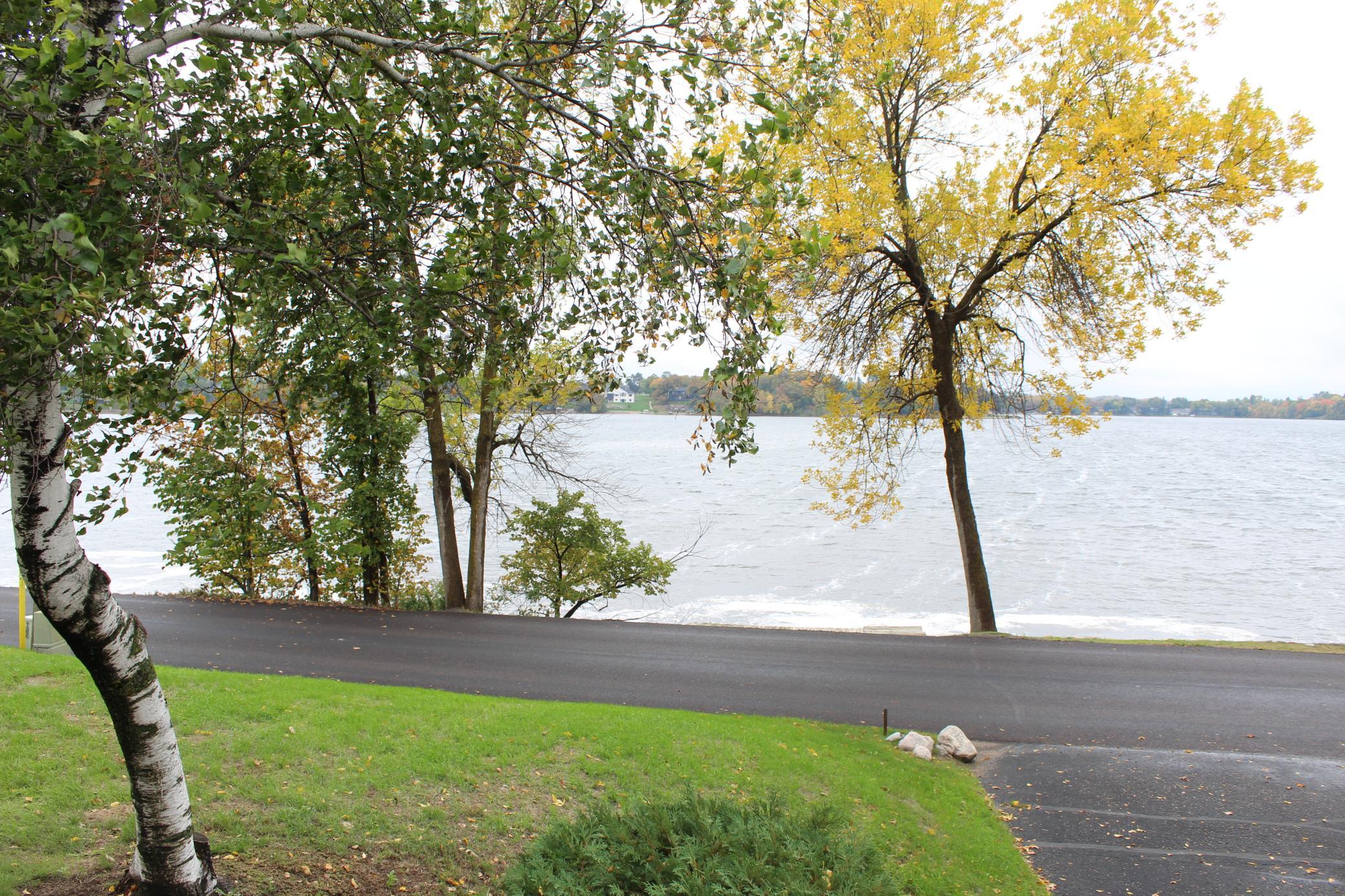 Road between the home and Lake