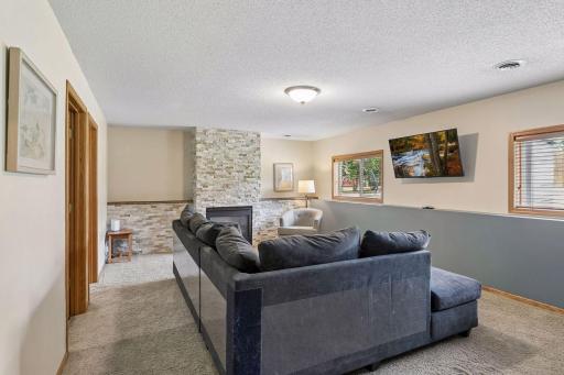 Enjoy family gatherings in the lower level family room