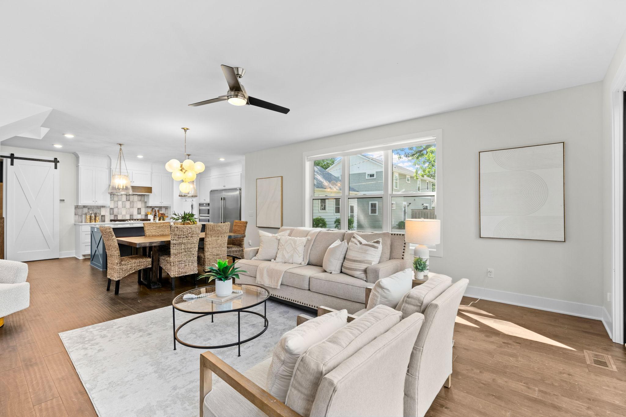 Seamless Living/Dining/Kitchen Flow