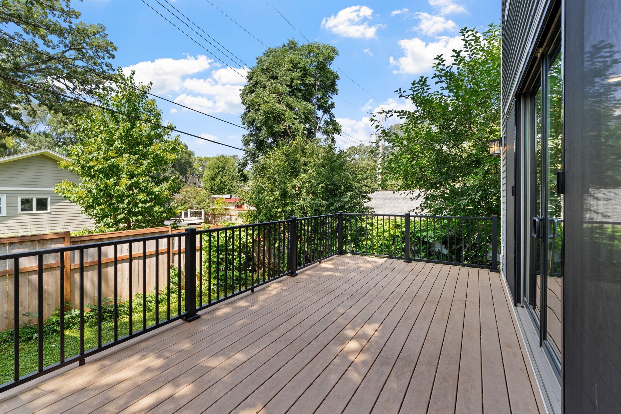 Maintenance Free Deck Off of Living Room