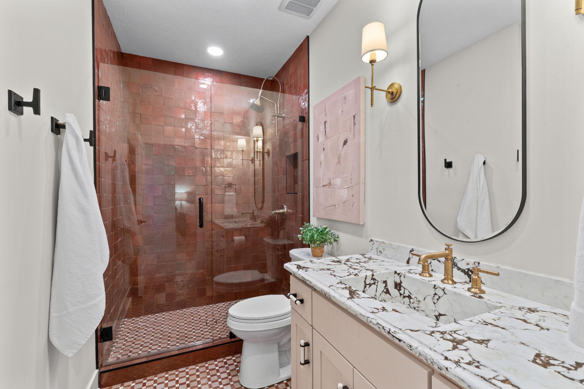 Stunning 3/4 Bathroom - Basement