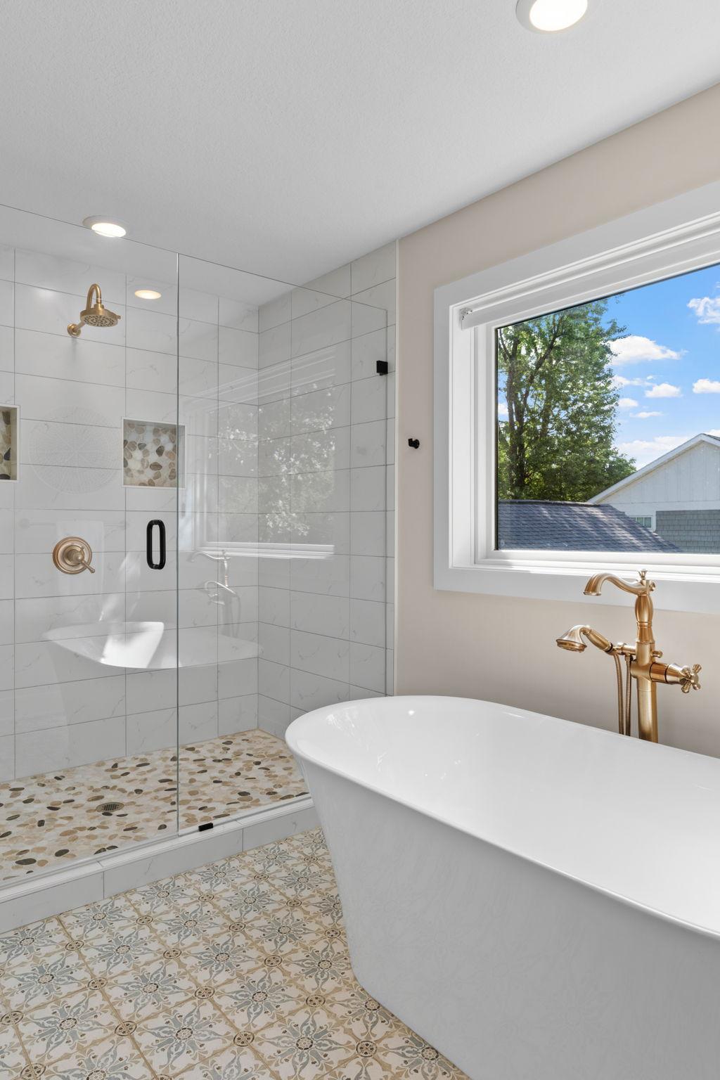 Soaking Tub & Walk-In Shower