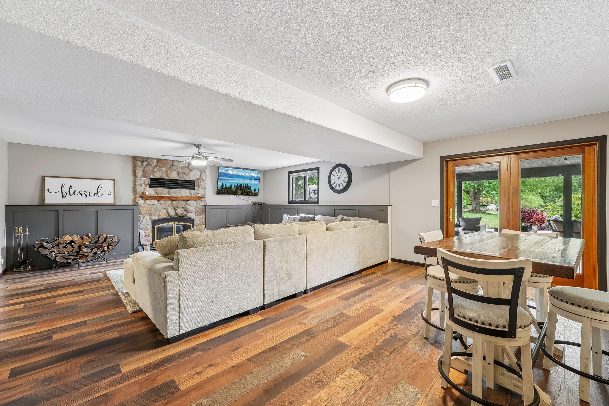 Lower level family/rec room