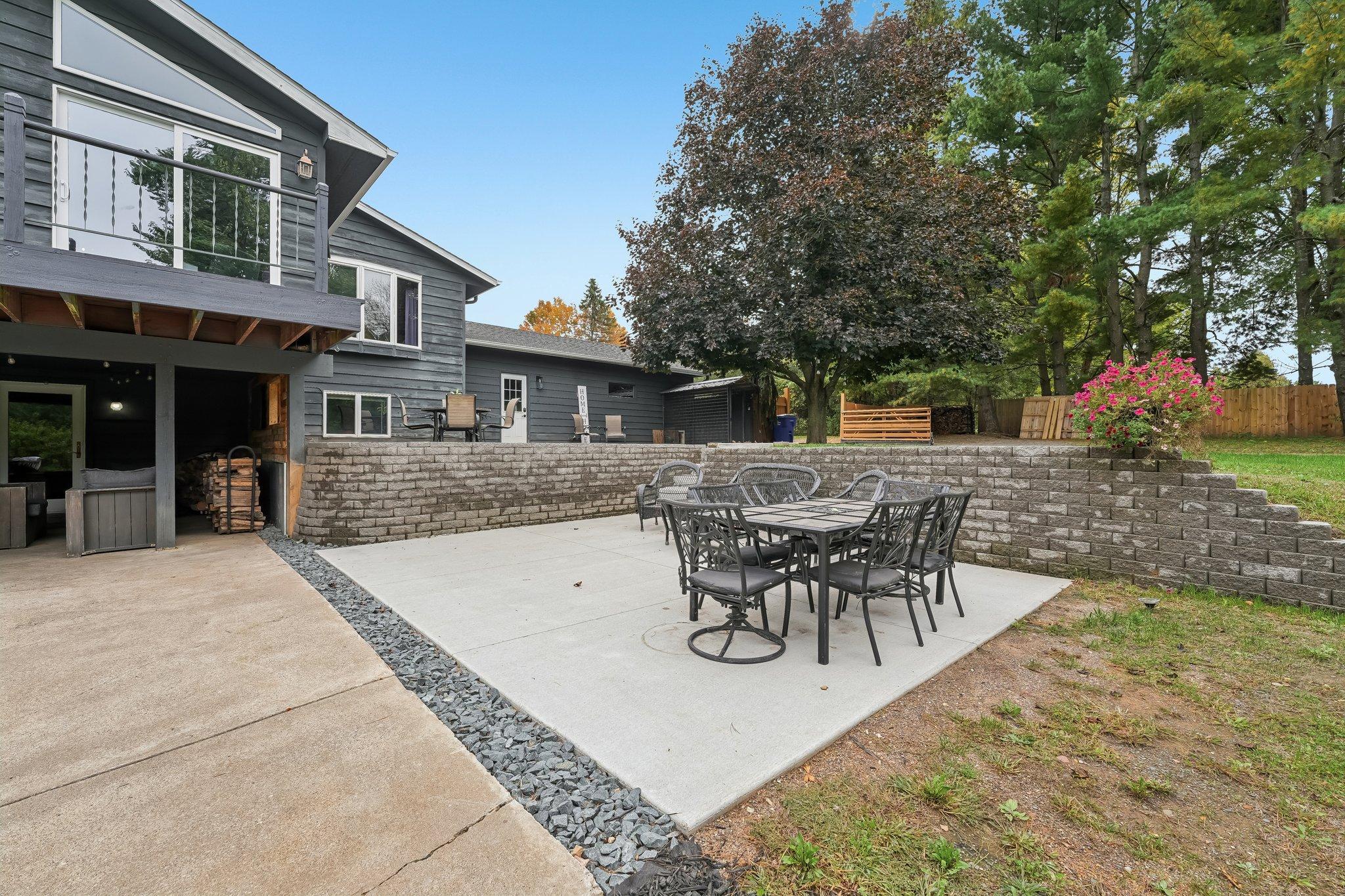 Lower patio