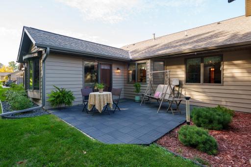 1967 Cherry St. Red Wing-Large patio off the sunroom.