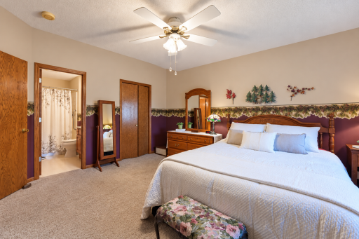 1967 Cherry St - Large Owner's Ensuite - private bath with walk-in shower and a walk-in closet.