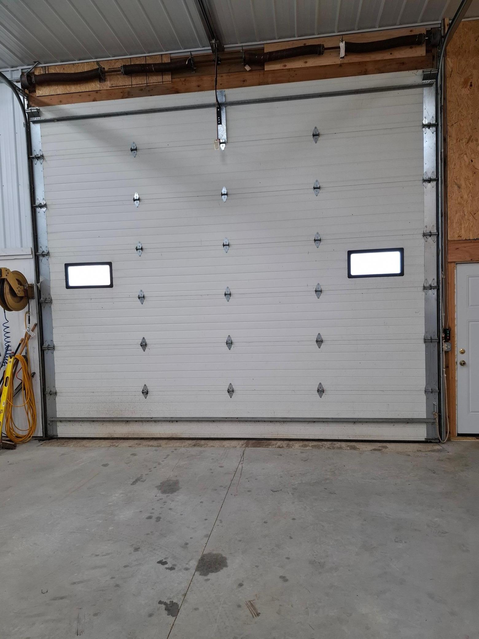 Overhead door between shop & cold storage