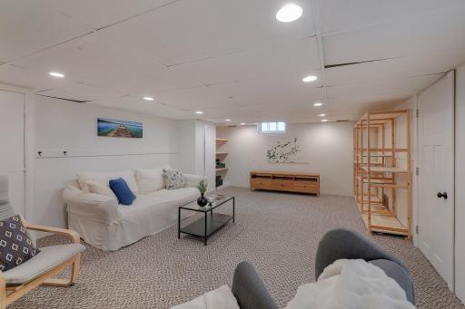 Continue to enjoy this space as a cozy gathering spot, or make it your own with an exercise area, hobby room, or playroomâthe possibilities are yours.