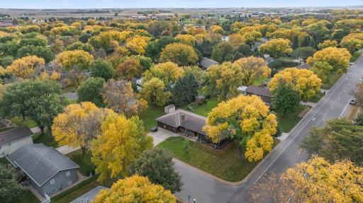 Situated on a corner lot along S Bruce Street.