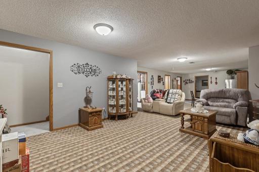Spread out in the lower level family room when hosting family and friends