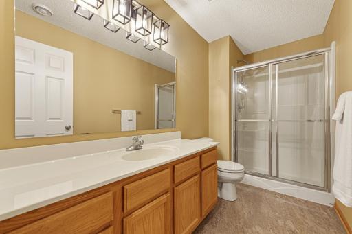 Lower level 3/4 bathroom