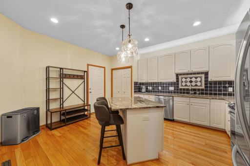 Beautiful kitchen with granite counters and ample storage