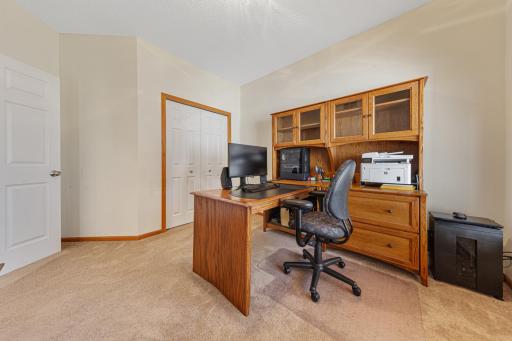 This main level bedroom could be used as an office, guest room or sitting room!