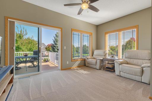 Let there be light! The windows have an anti-UV covering to keep the sun's rays from fading your furniture, artwork and finishes!