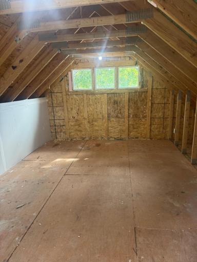 Future bonus room over garage leading to deck