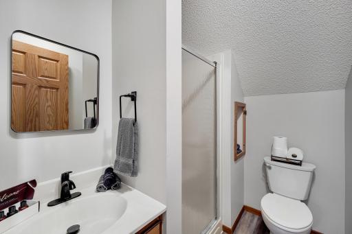 There is also a 3/4 bathroom upstairs so you dont have to go into the main house if you dont want to.
