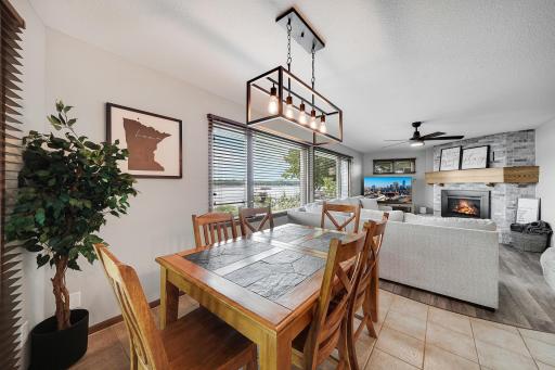Updated light fixtures throughout the home bring a nice modern touch to the decor.