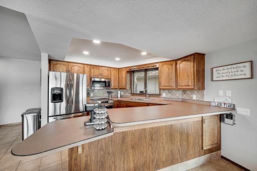 More than enough counter space and storage in the kitchen for you and your family or guests.