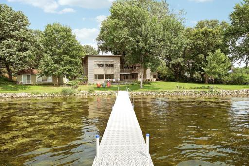 A view back from the dock as you come in off the boat from fishing, skiing, kneeboarding, wakeboarding, or just cruising on the pontoon.