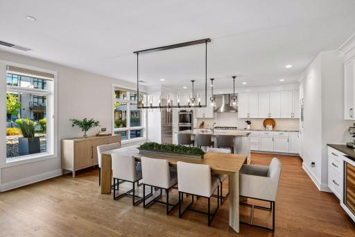 Beautifully updated, open kitchen featuring stainless steel appliances, abundant natural light, and a large center islandâperfect for everyday living and entertaining.